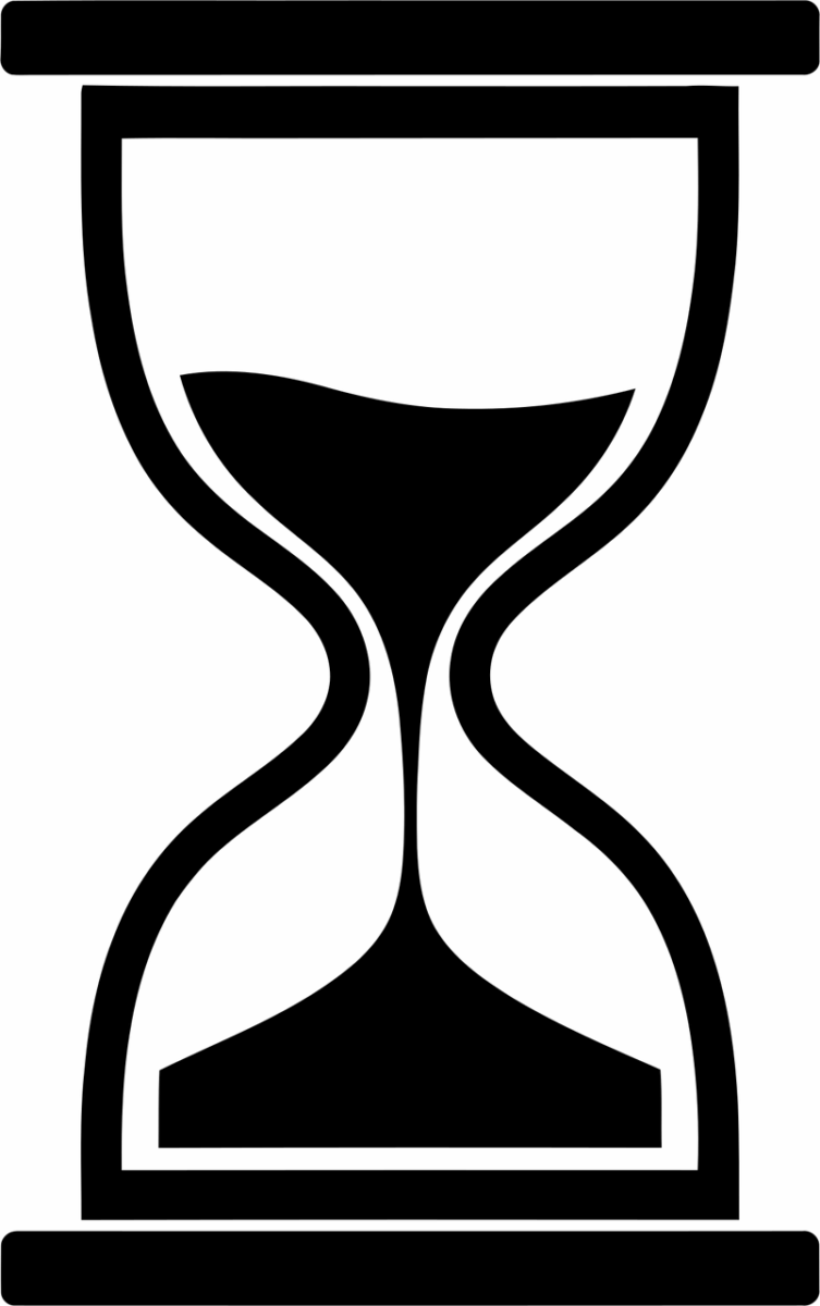 hourglass, sand clock, time, timer, icon, symbol, silhouette, black, measurement, waiting, deadline, countdown, patience, urgency, passing, duration, management, history, flow, sand, simple, graphic, concept, abstract, ai generated